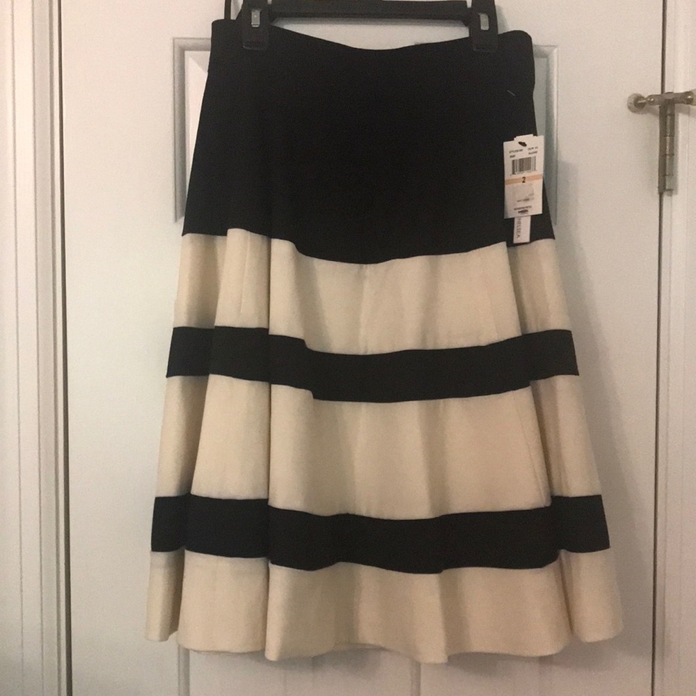 Black and Ivory Amanda and Chelsea skirt.  New with Tags